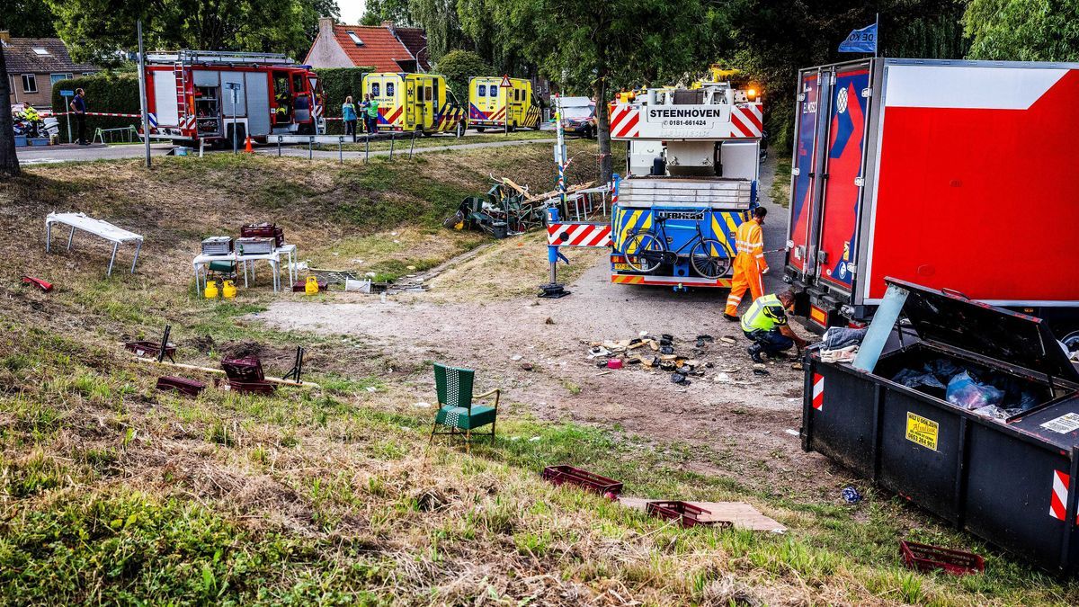 Zona del accidente en Nieuw-Beijerland (Países Bajos)