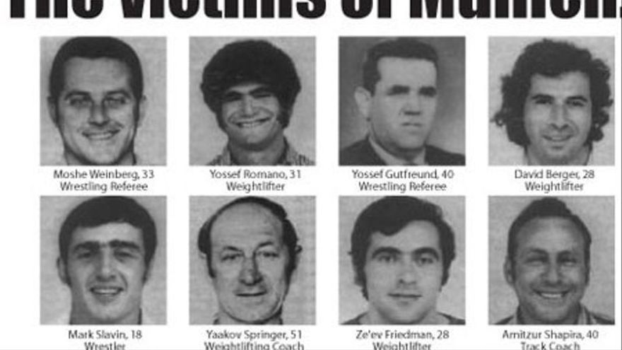 Parte de los miembros del equipo israelí fallecidos en Munich