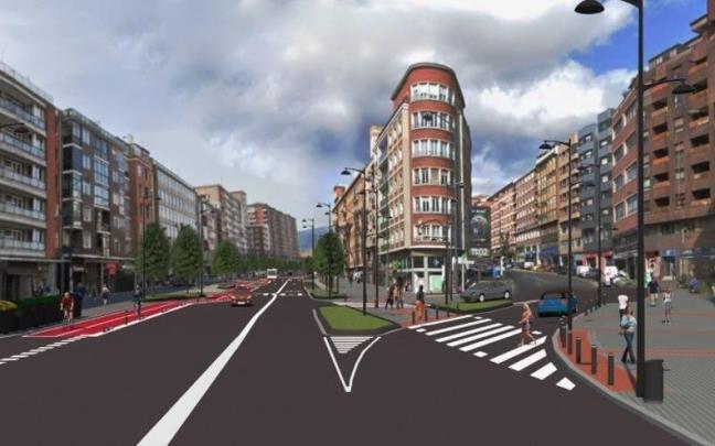 La avenida Lehendakari Agirre reducirá los carriles de circulación de cuatro a dos La avenida Lehendakari Agirre reducirá los carriles de circulación de cuatro a dos