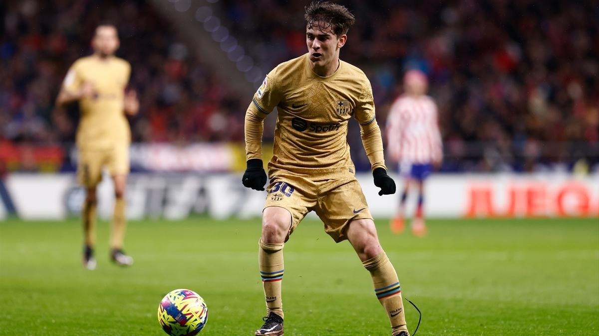 El jugador del Barcelona Gavi.