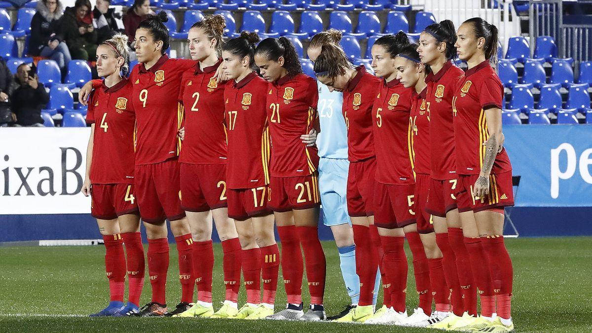 Imagen de archivo de las jugadoras de la selección española de fútbol femenino.