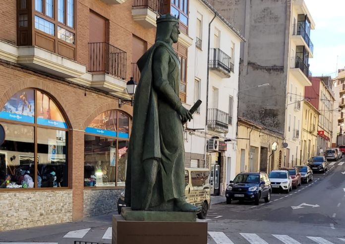 La escultura de Jaime I.