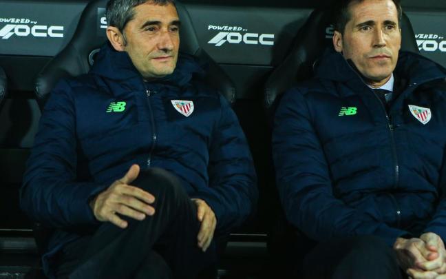 Ernesto Valverde durante el encuentro