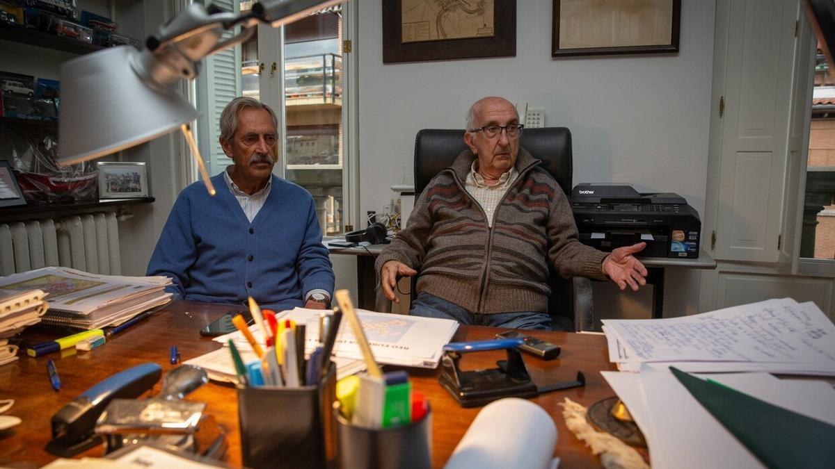 Los ingenieros Javier Sainz de los Terreros Goñi y Francisco Galán Soraluce, durante la entrevista.