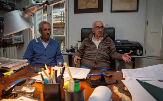 Los ingenieros Javier Sainz de los Terreros Goñi y Francisco Galán Soraluce, durante la entrevista.
