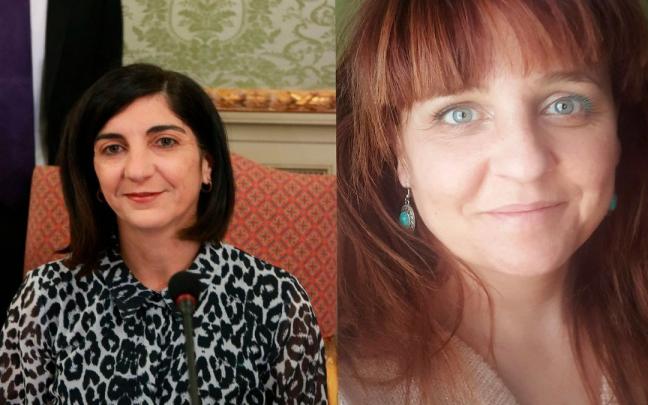 A la izquierda, la concejala Merche Ant&oacute;n. A la derecha, la gerente Amaya P&eacute;rez.