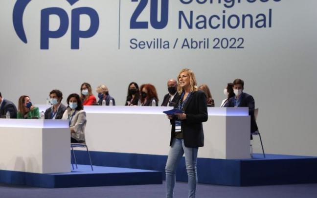 La presidenta del Partido Popular en Navarra, Ana Beltrán, interviene en el XX Congreso Nacional del partido en Sevilla La presidenta del Partido Popular en Navarra, Ana Beltrán, interviene en el XX Congreso Nacional del partido en Sevilla