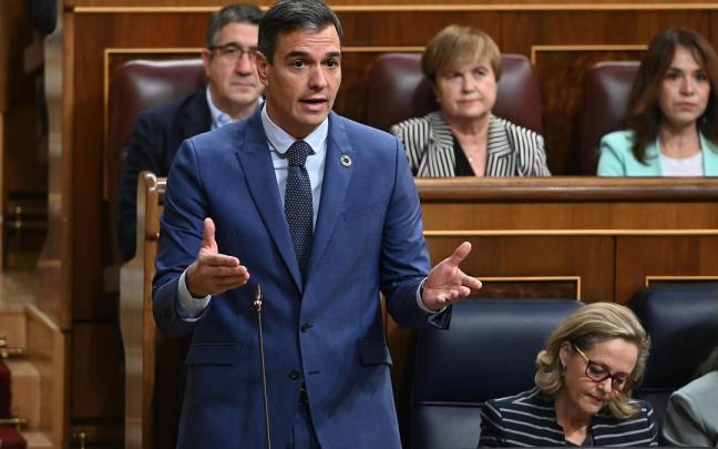 Pedro S&aacute;nchez, en el Congreso.