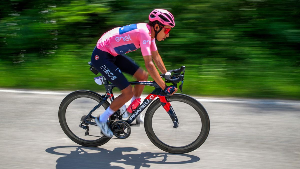 Egan Bernal, durante el Giro de 2021