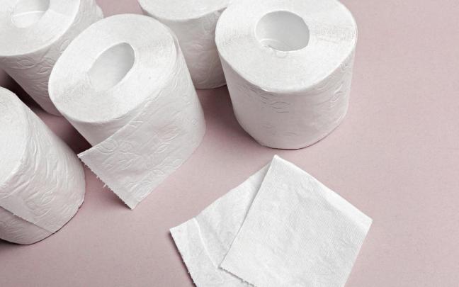 Rollos de papel higiénico.