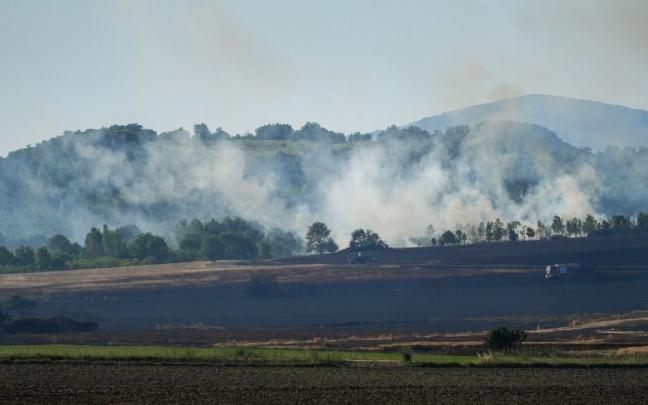 Im&aacute;genes de archivo de un incendio en el mes de julio.