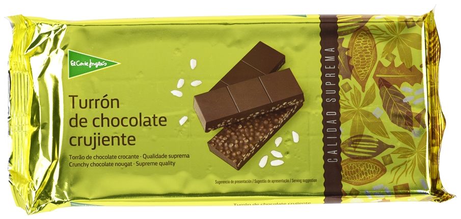 Turrón de chocolate de El Corte Inglés