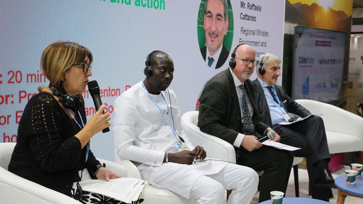 La viceconsejera de Sostenibilidad Ambiental, Amaia Barredo, interviene en la COP27.