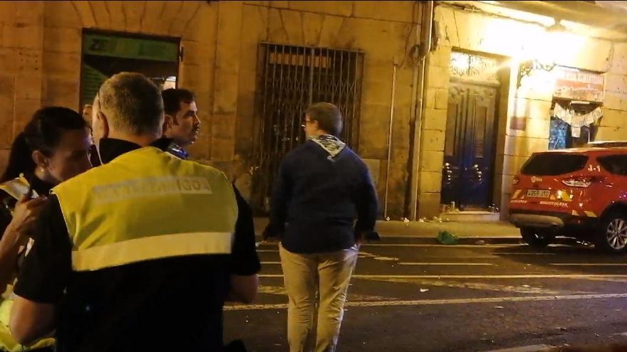 Juan Mari Aburto se ha desplazado hasta el lugar del incendio