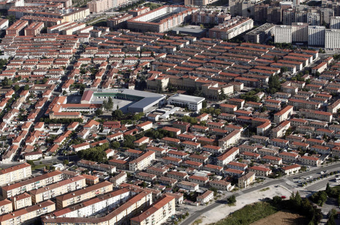 Vista aérea de la Txantrea