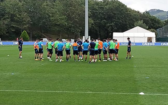 Entrenamiento de la Real esta semana en Zubieta Entrenamiento de la Real esta semana en Zubieta