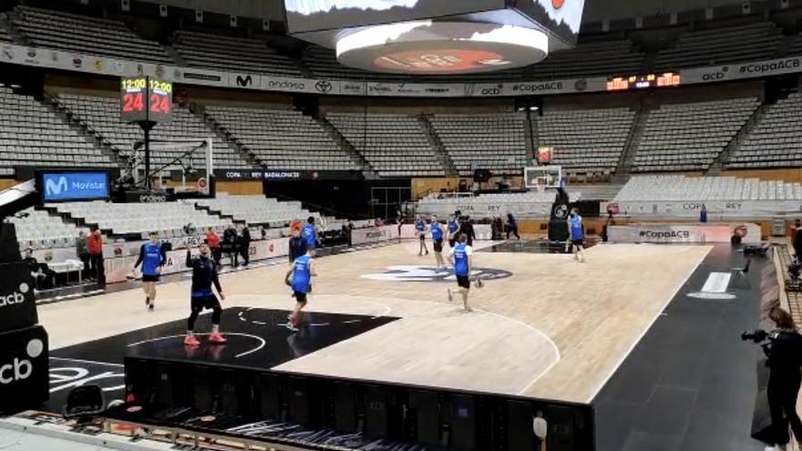El Baskonia ya entrena en Badalona para la Copa del Rey