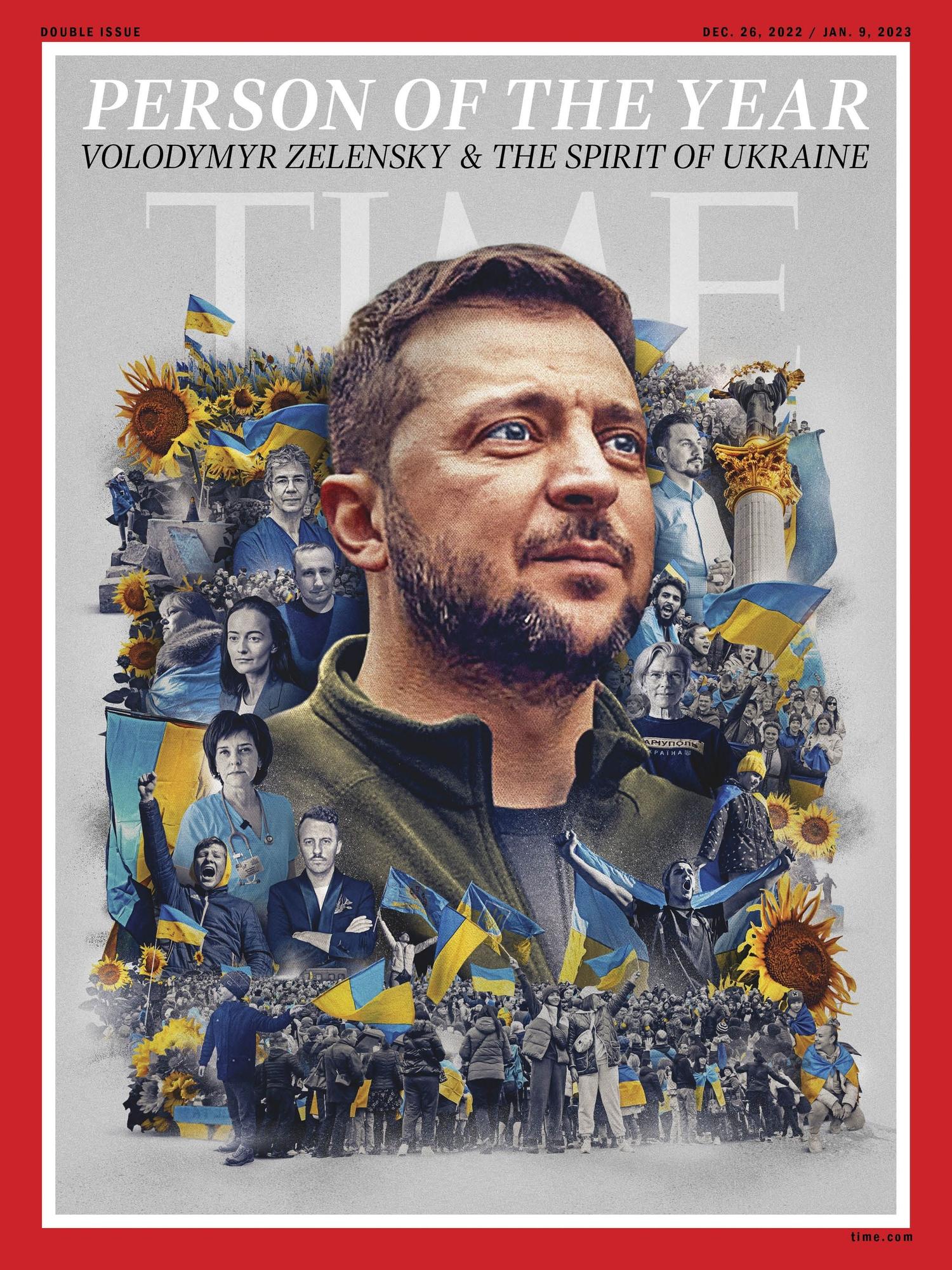 Volodimir Zelenski en la portada de Time.