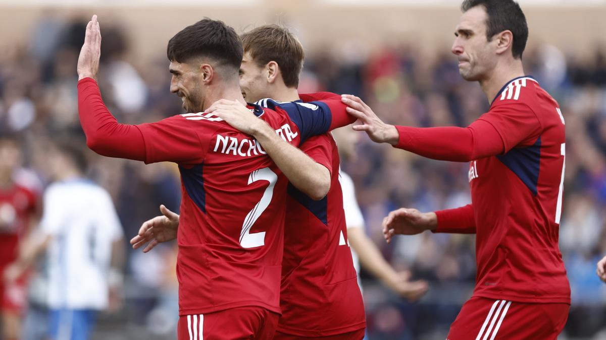 Nacho celebra su gol