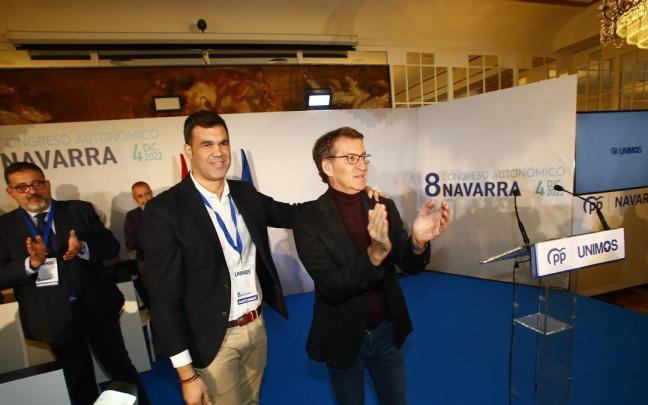 Javier Garc&iacute;a con Alberto N&uacute;&ntilde;ez Feij&oacute;o