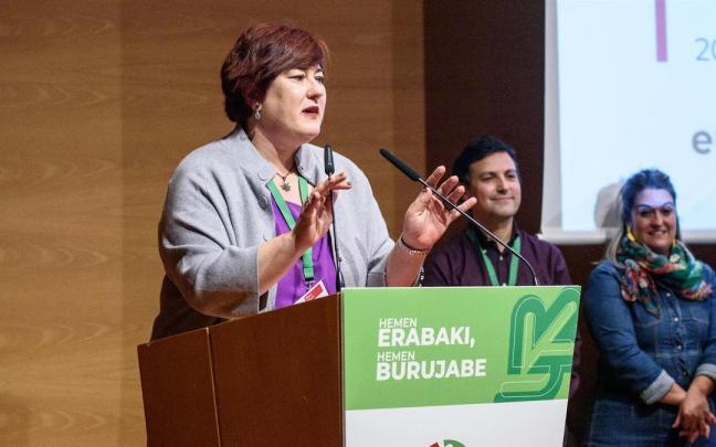 Eba Blanco, secretaria general de EA. Eba Blanco, secretaria general de EA.