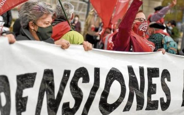 Manifestaci&oacute;n a favor de unas pensiones dignas.