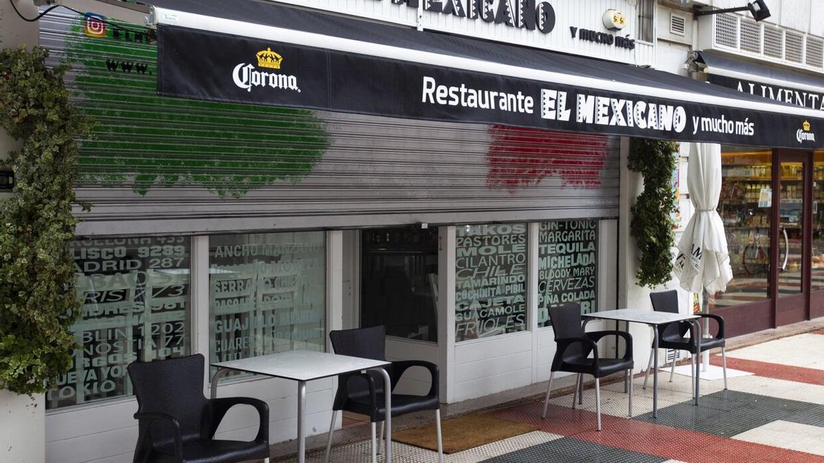 Exterior del restaurante El mexicano y mucho más