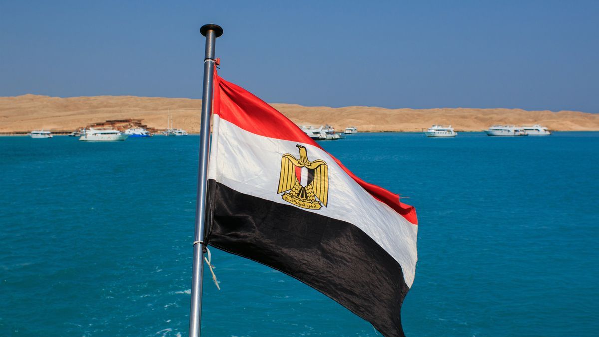 Bandera egipcia.