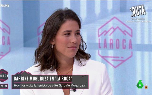 Grabiñe Muguruza habla del machismo que aún hay en el tenis en 'La Roca'. Grabiñe Muguruza habla del machismo que aún hay en el tenis en 'La Roca'.