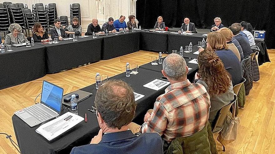 Presentación de plan estratégico en Casino Laudio, en la tarde de ayer, a agentes e instituciones.