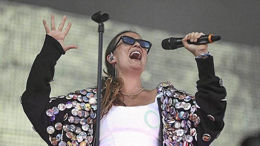 Rigoberta Bandini, en concierto. | FOTO: O. GONZÁLEZ