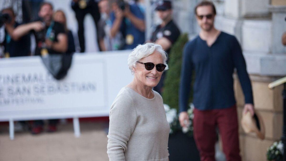 Glenn Close, a su llegada a Donostia para asistir al Zinemaldia en 2017