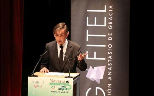 Emilio Sáenz, en su última intervención pública en Pamplona