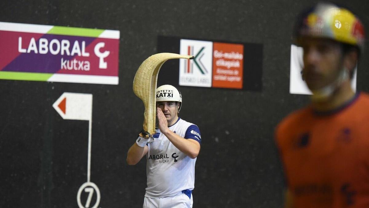 Unai Lekerika, en un lance de la semifinal del Eusko Label Winter Series