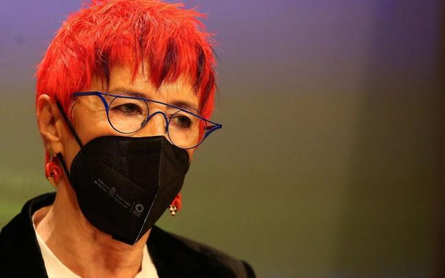 La consejera de Salud, Santos Induráin.