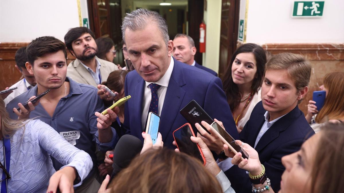 El candidato a la alcaldía de Madrid por Vox, Javier Ortega Smith.