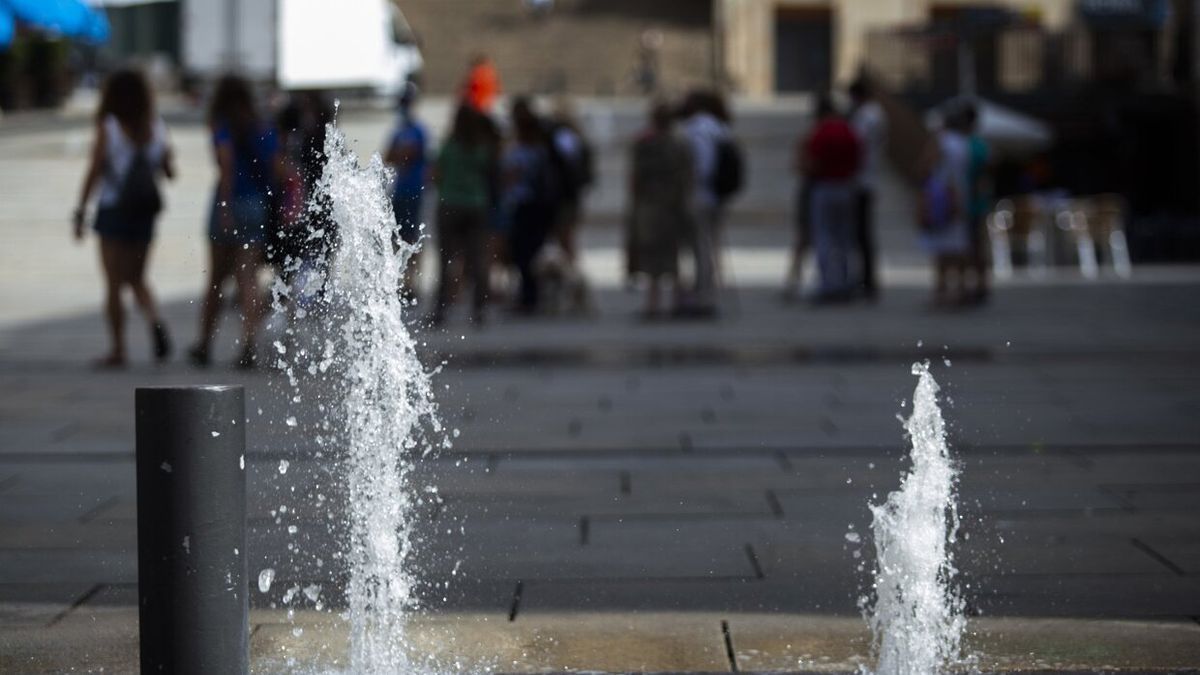 Ola de calor en Vitoria.