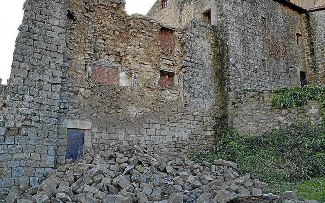 Una parte de la muralla de Labraza se encuentra derrumbada desde finales de 2021. Una parte de la muralla de Labraza se encuentra derrumbada desde finales de 2021.
