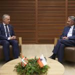 El lehendakari Urkullu y el presidente c&aacute;ntabro, Miguel &Aacute;ngel Revilla, en una reuni&oacute;n que celebraron el a&ntilde;o pasado.