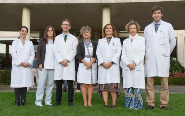 Profesionales de la Clínica Universidad de Navarra y del Cima participantes en el ensayo clínico. 