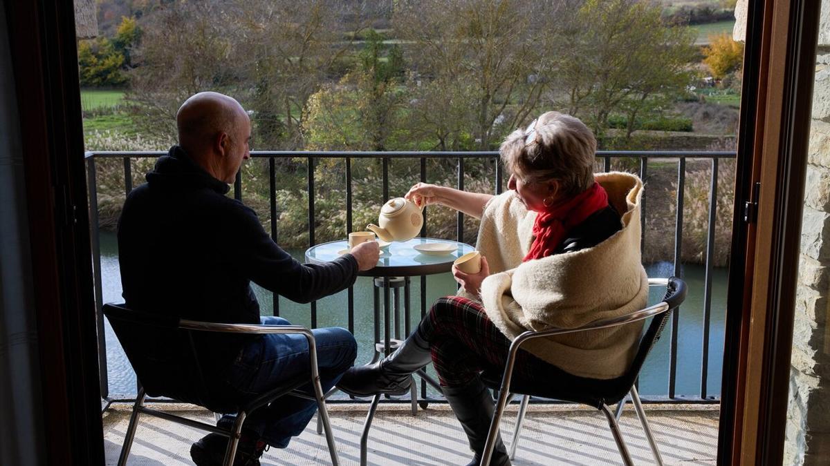 La hora del té, con unas impresionantes vistas.