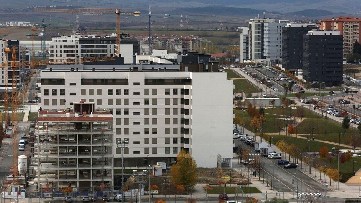 Vista general de las nuevas viviendas en el Soto de Lezkairu