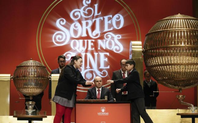 Imagen del sorteo de la Lotería de Navidad.