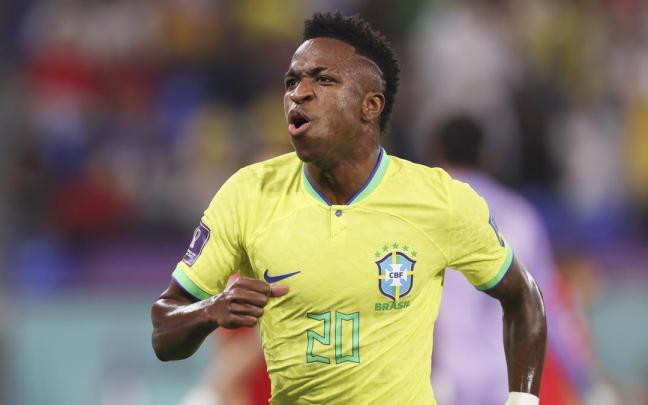Vinicius Junior en el Mundial de Catar.