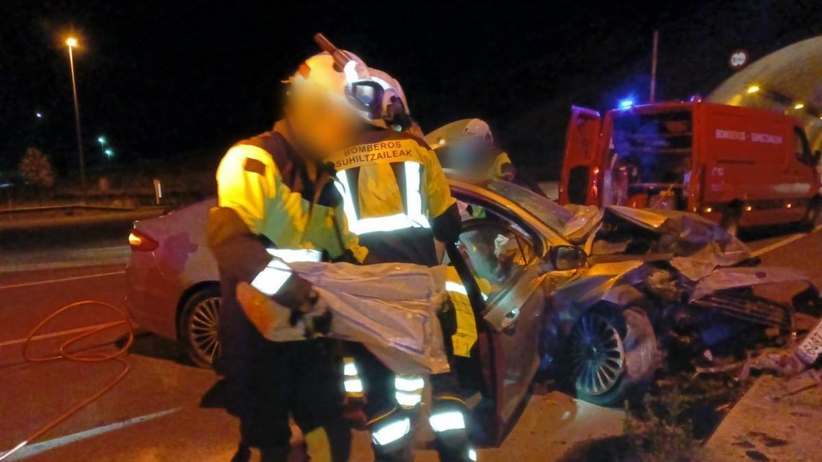 Imagen de la intervención de los bomberos