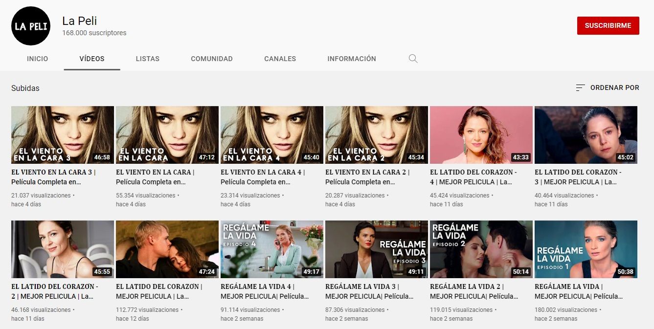 Este canal ofrece una buena selección de películas para todos los gustos.