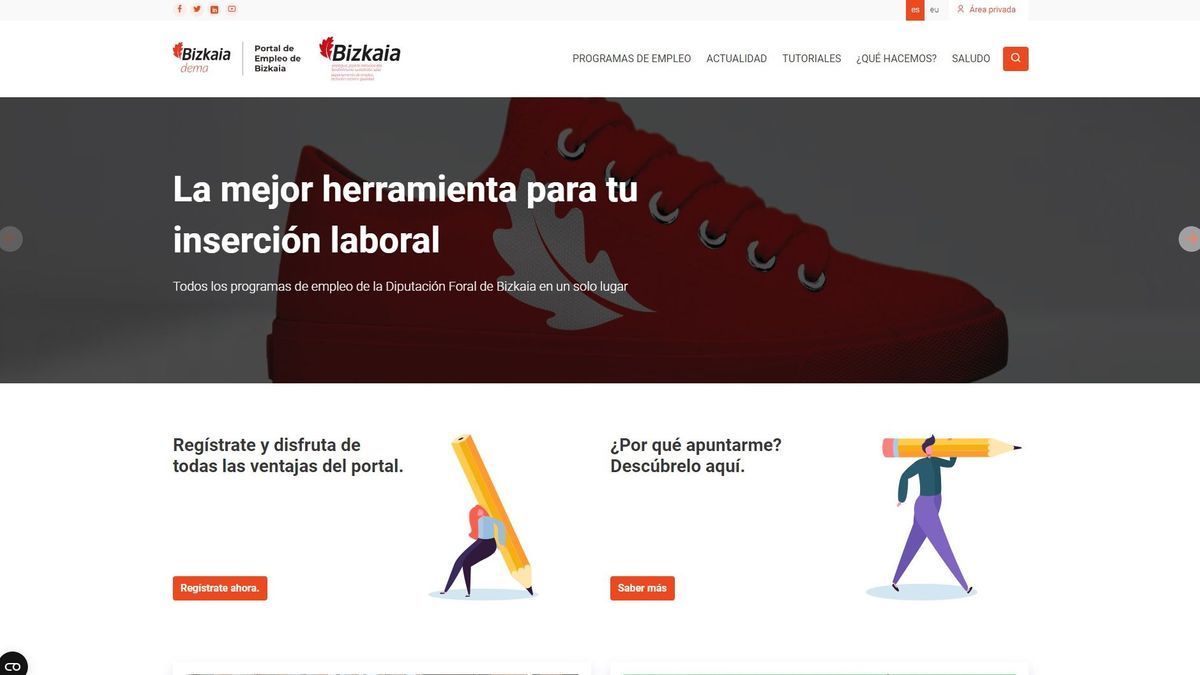 El portal web se estrena hoy y ofrece múltiples opciones relacionadas con la búsqueda de empleo