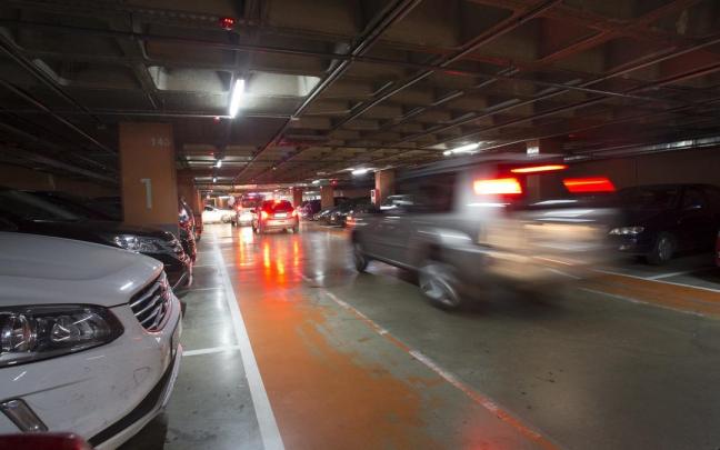 Un aparcamiento, ajeno a la informaci&oacute;n