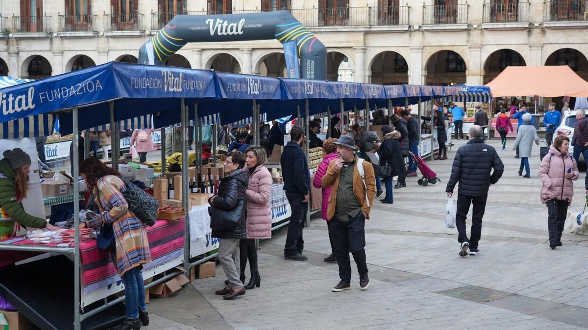 El Mercado de Navidad de Vitoria, en imágenes