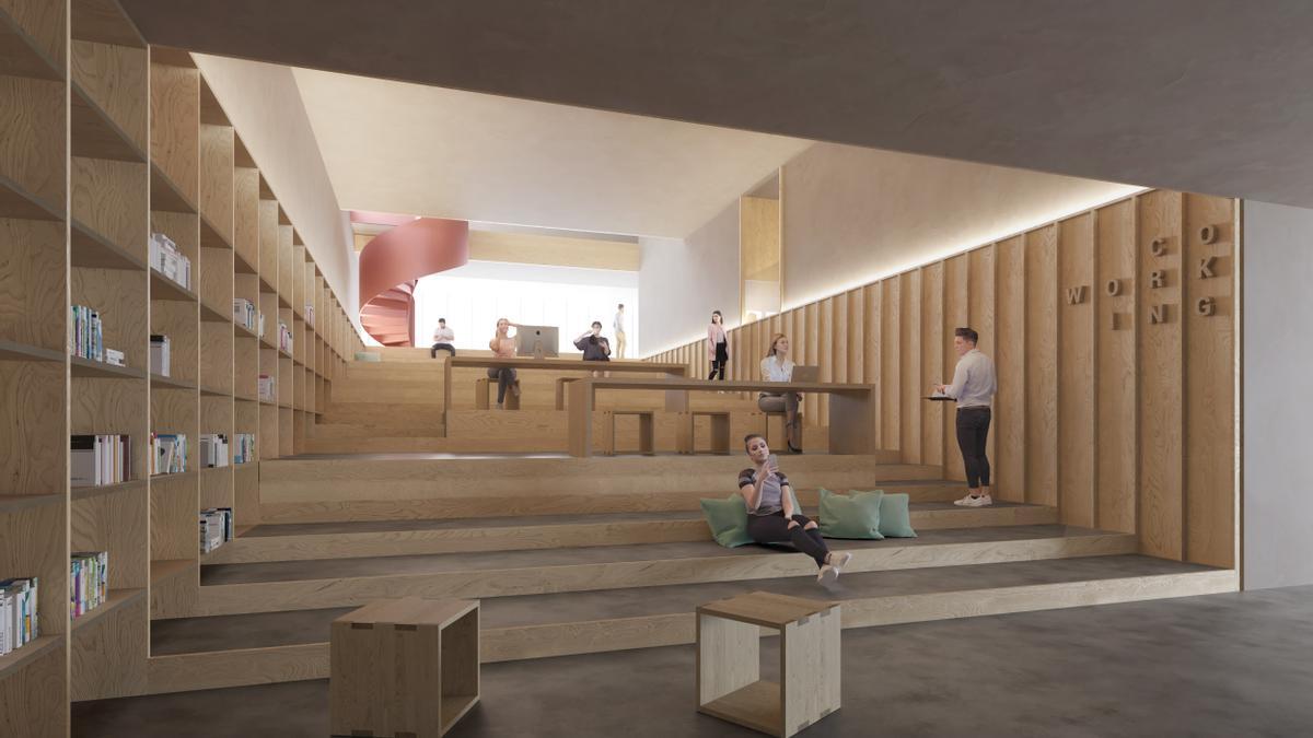 Imagen de uno de los espacios comunes.